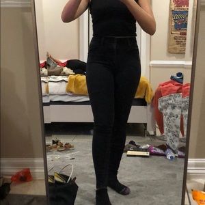 Black denim Abercrombie jeans size 0